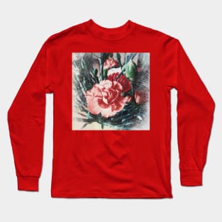 Red carnation Long Sleeve T-Shirt